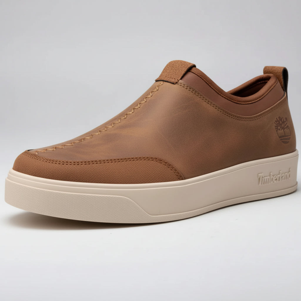 Men’s Premium Slip-On Casual Sneaker – Minimalist Leather Comfort Shoe