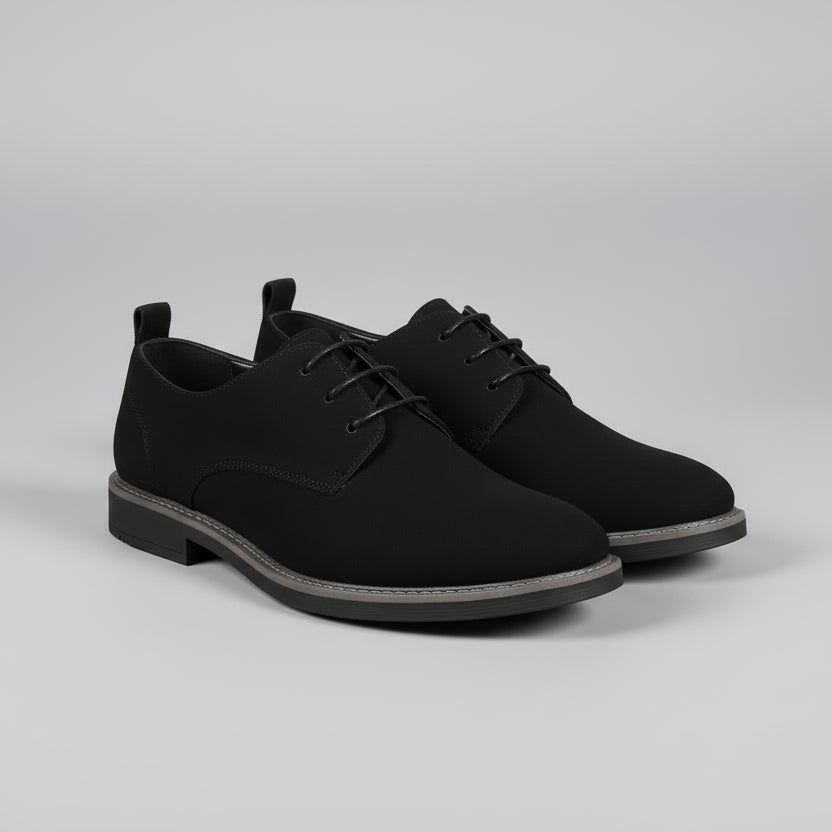 Men’s Classic Suede Lace-Up Shoes – Smart Casual Oxford Style | Lightweight Everyday Comfort