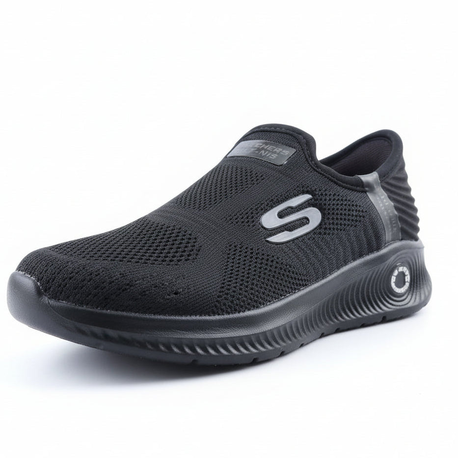 Lightweight Slip-On Knit Sneakers – Breathable Everyday Comfort Walking Shoes