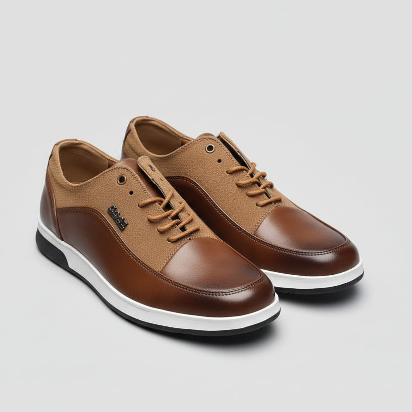 Men’s Premium Leather Casual Sneakers – Smart Comfort Dress Shoes | Urban Luxe Collection