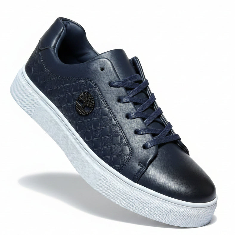 Men's Regent Court Sneakers – Textured Urban Low-Top Footwear