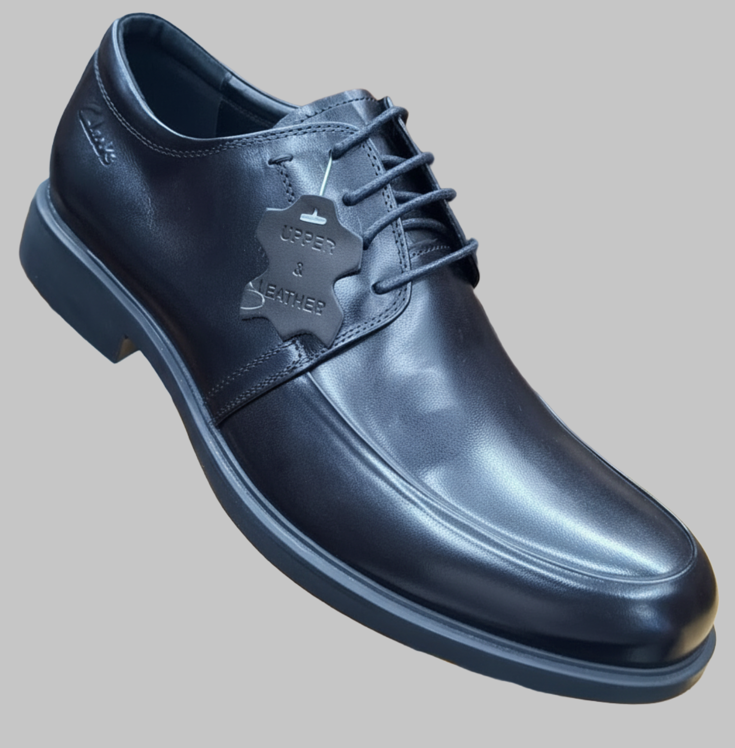 Men's Premium Brown Apron Toe Derby Shoes – Classic Formal Leather Dress Shoes_Gs
