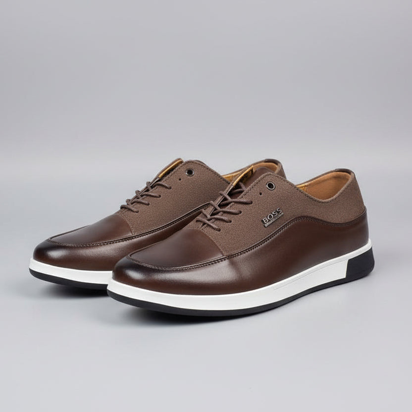Men’s Premium Leather Casual Sneakers – Smart Comfort Dress Shoes | Urban Luxe Collection