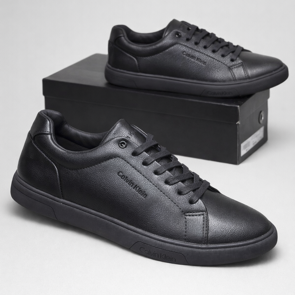 Calvin Klein Minimal Leather Sneakers – Premium Low-Top Casual Shoes for Everyday Comfort & Street Style