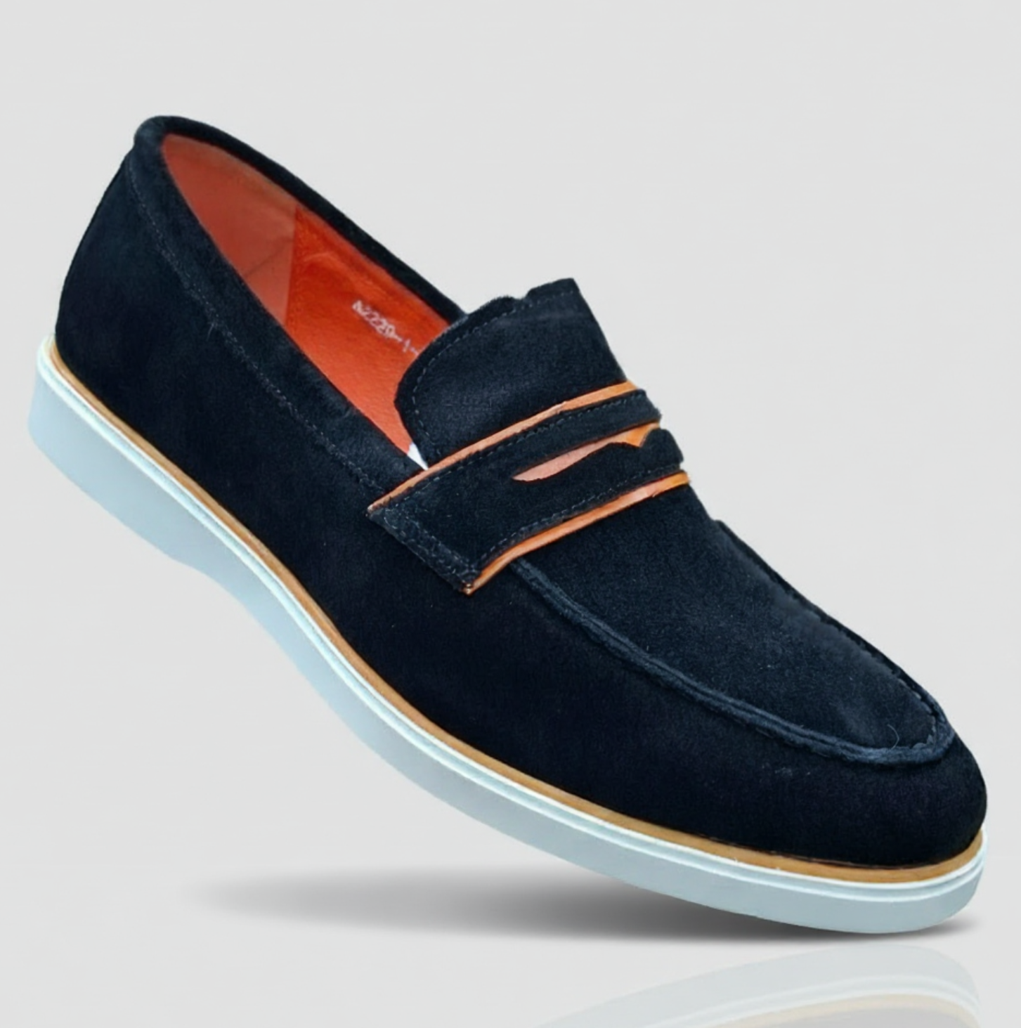 Monaco Drift | Contrast Suede Penny Loafers