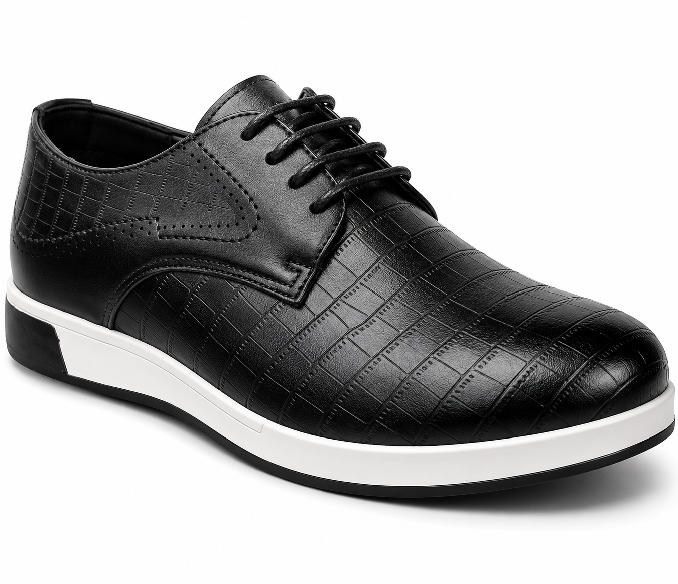 UrbanCroc Textured Formal Lace Shoes – Modern Smart Comfort