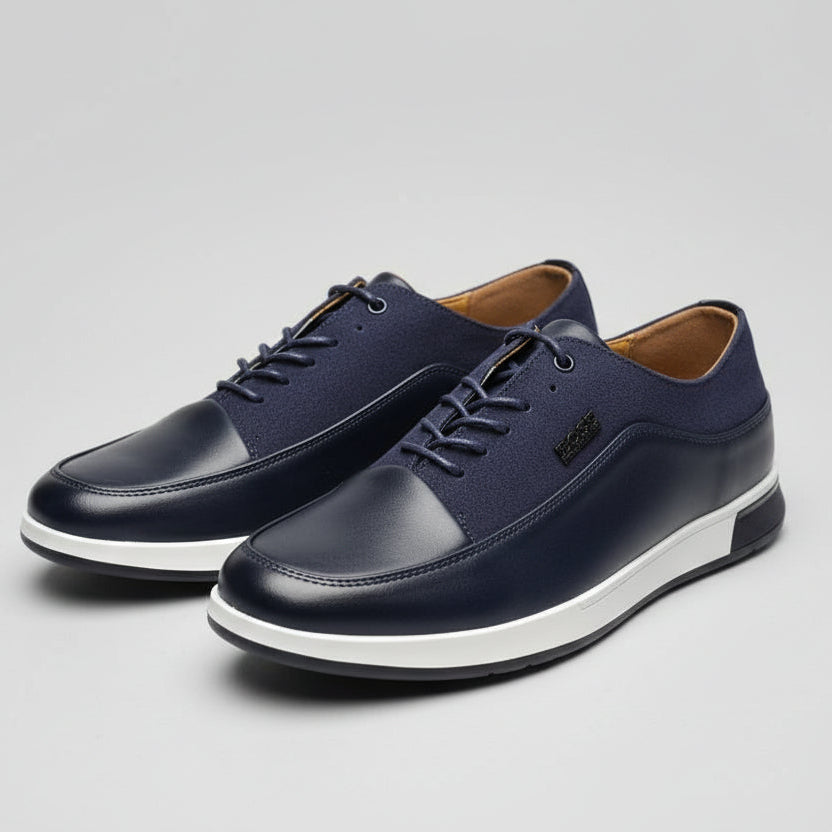 Men’s Premium Leather Casual Sneakers – Smart Comfort Dress Shoes | Urban Luxe Collection