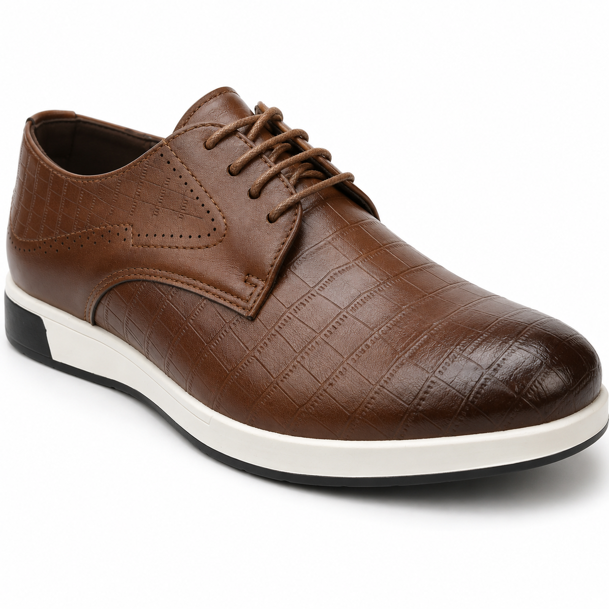 UrbanCroc Textured Formal Lace Shoes – Modern Smart Comfort