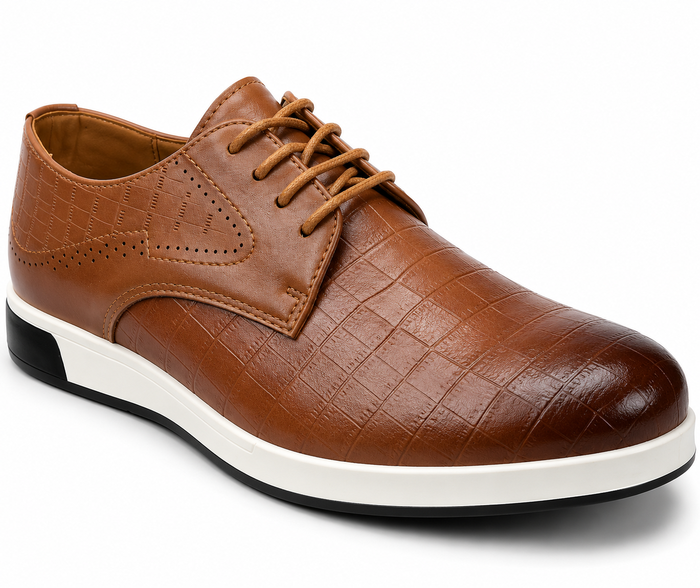 UrbanCroc Textured Formal Lace Shoes – Modern Smart Comfort