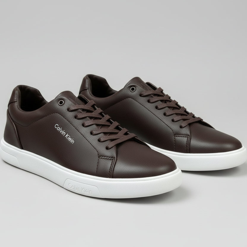 Calvin Klein Minimal Leather Sneakers – Premium Low-Top Casual Shoes for Everyday Comfort & Street Style