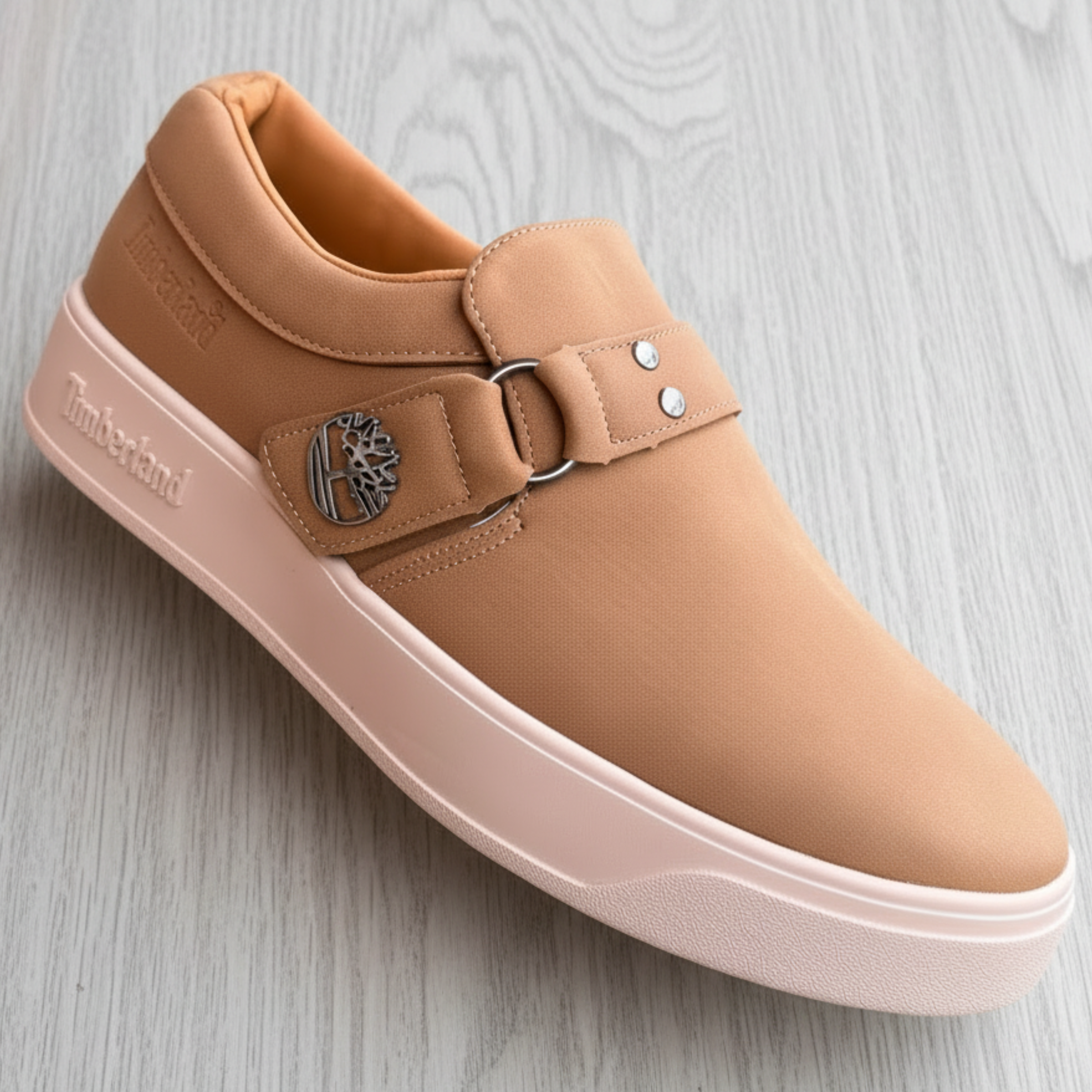 Men's Buckle Strap Comfort Slip-On Casual Shoes_KK