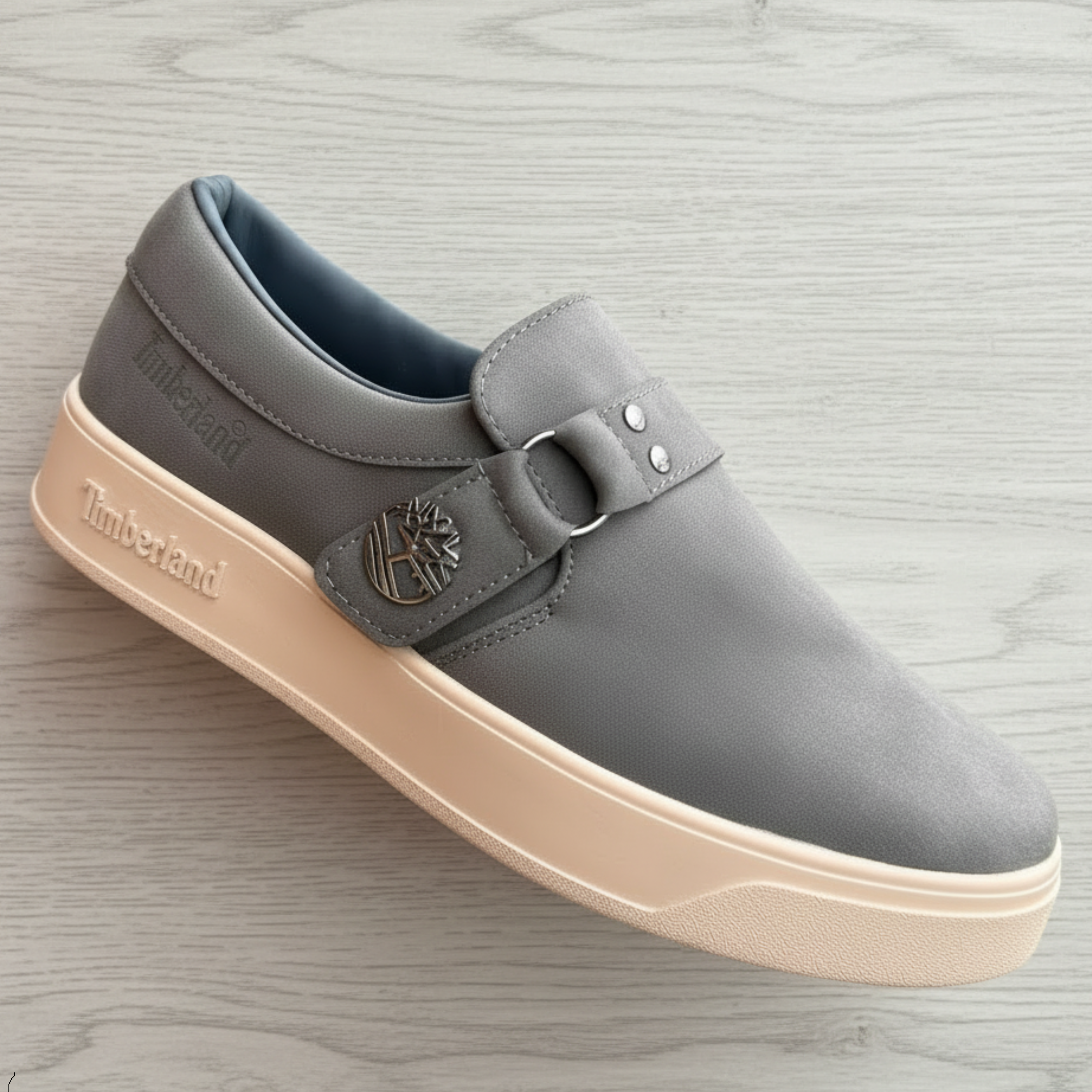 Men's Buckle Strap Comfort Slip-On Casual Shoes_KK