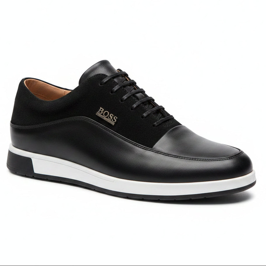 Smart Casual Minimalist Sneakers – Premium Lace-Up Office & Everyday Shoes
