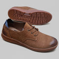 Men's Casual Derby Lace-Up Shoes | Textured Smart-Casual Everyday Footwear_OC