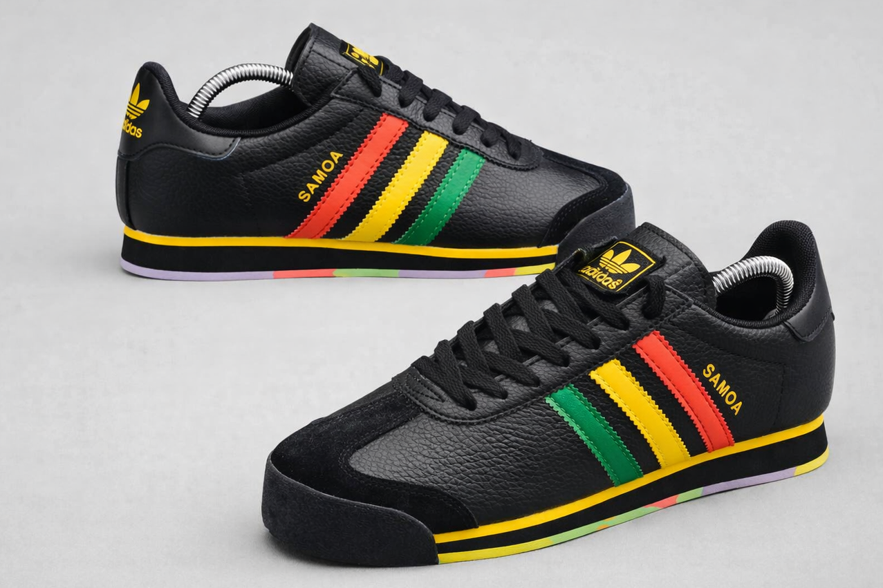 Adidas Samoa Classic Leather Sneakers – Premium Retro Comfort Trainers for Men & Women