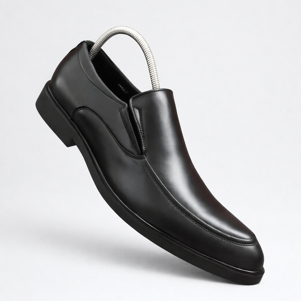 Men’s Classic Slip-On Leather Loafers – Sleek Formal Office & Smart Casual Shoes
