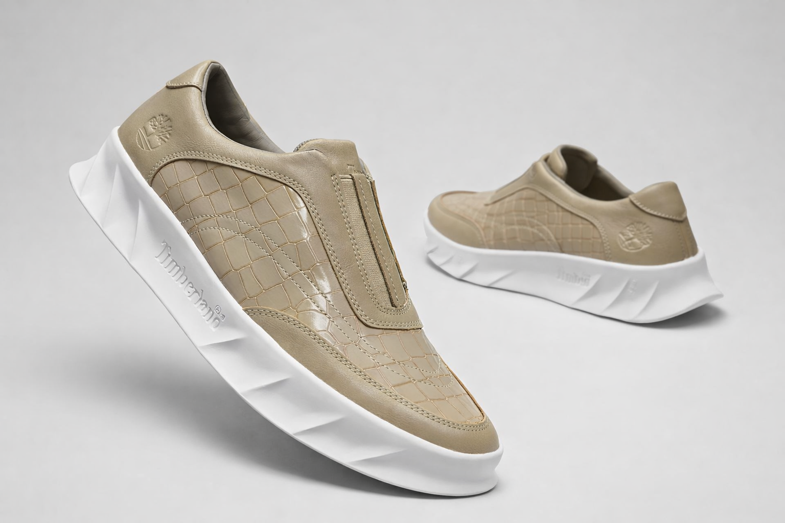 Men’s Premium Croc-Texture Slip-On Sneakers – Luxury Leather Comfort Casual Shoes