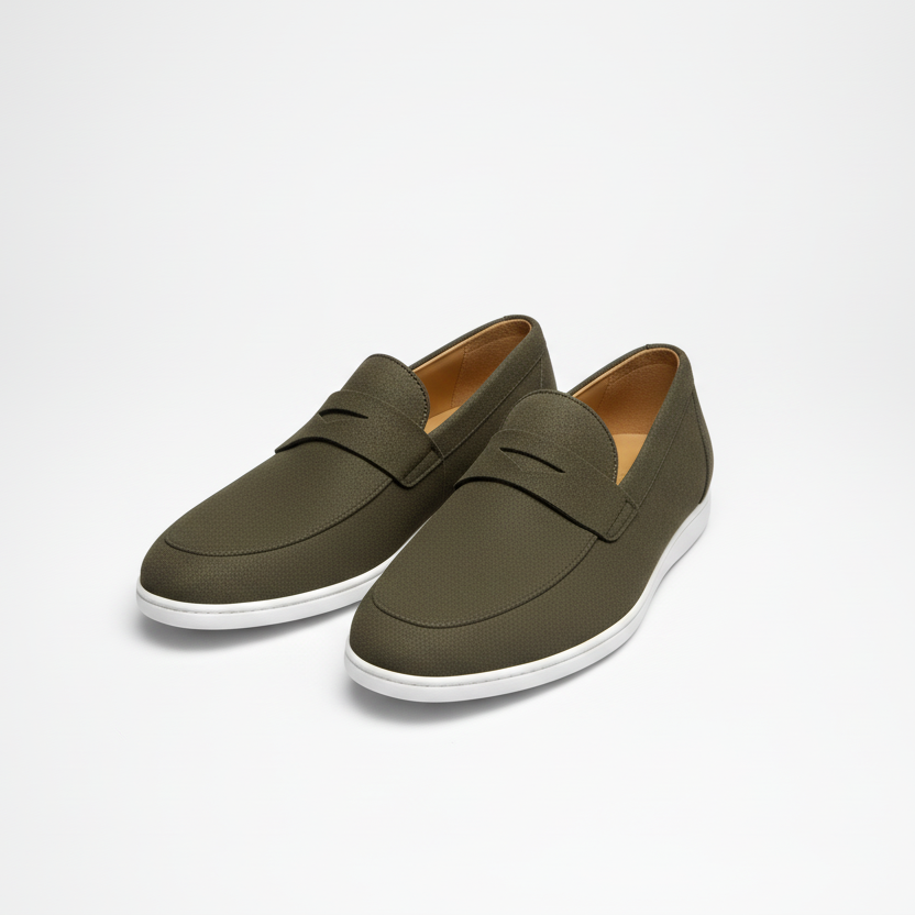 Men’s Premium Suede Slip-On Loafers – Casual Comfort Smart Leather Shoes