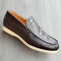 Men's Dual-Texture Croc-Embossed Comfort Slip-On Loafers_KK