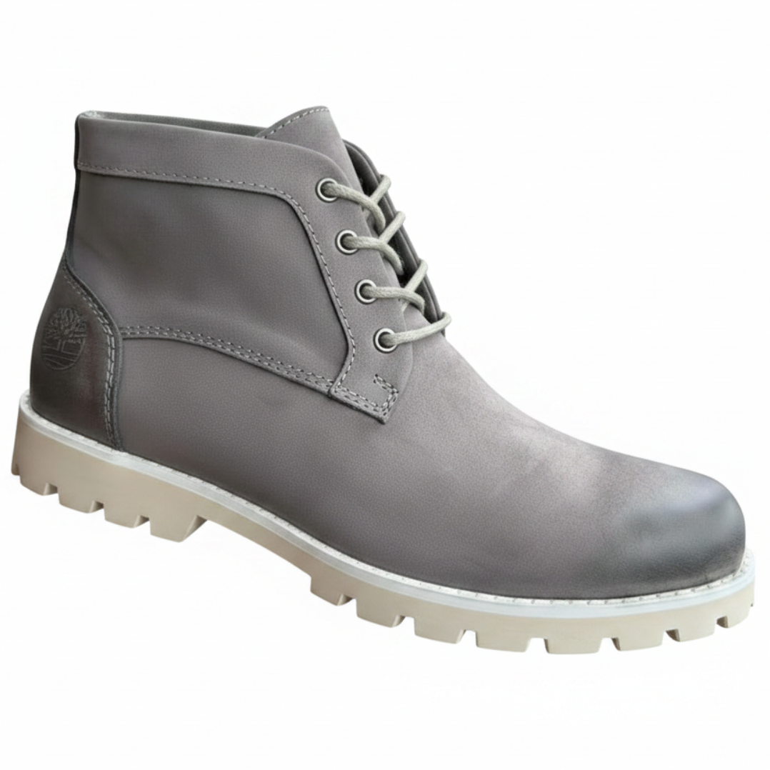 Men's Rugged Outdoor Heritage Lace-Up Utility Ankle Boots_KK