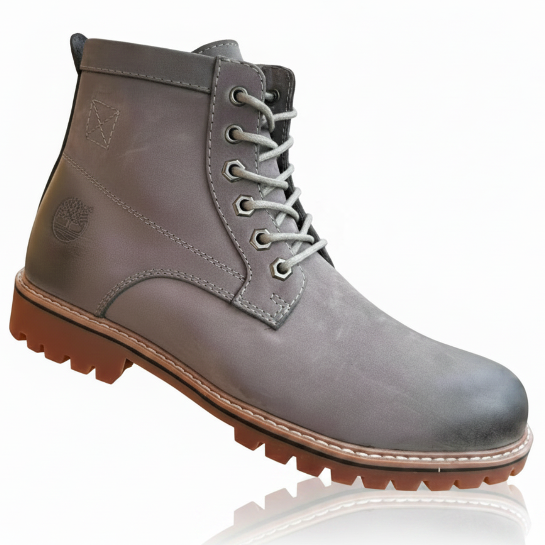 Rugged Heritage Expedition Lace-Up Utility Ankle Boots _KK