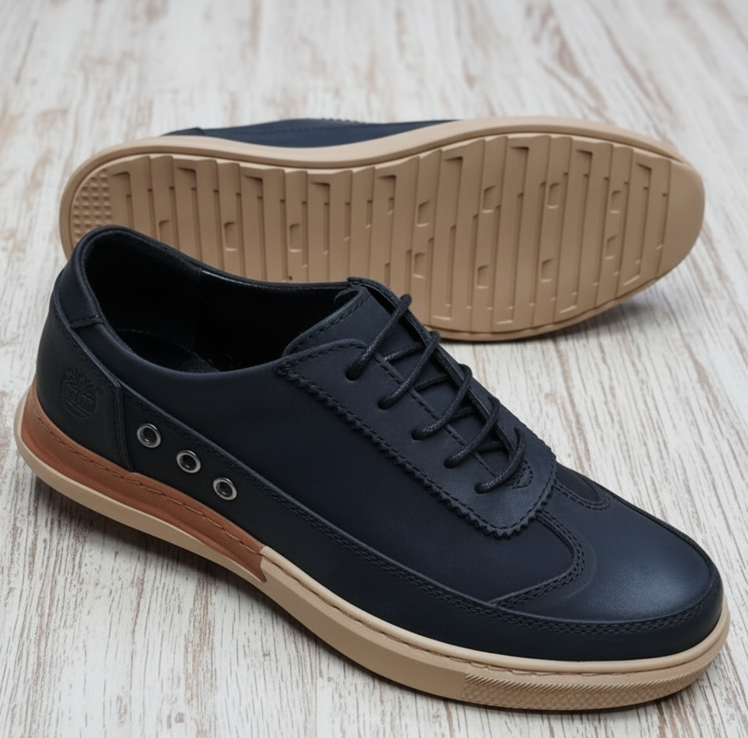 Men's Premium Leather Comfort Lifestyle Sneakers_OC