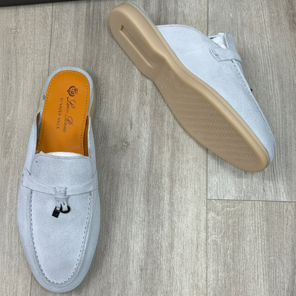 Refined Backless Comfort Mule Loafers with Soft Suede Finish_CBL