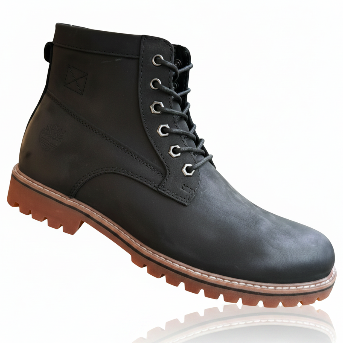 Rugged Heritage Expedition Lace-Up Utility Ankle Boots _KK