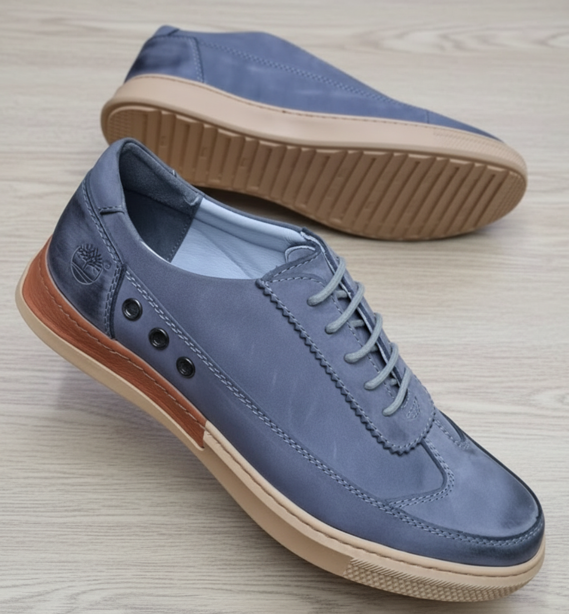 Men's Premium Leather Comfort Lifestyle Sneakers_OC