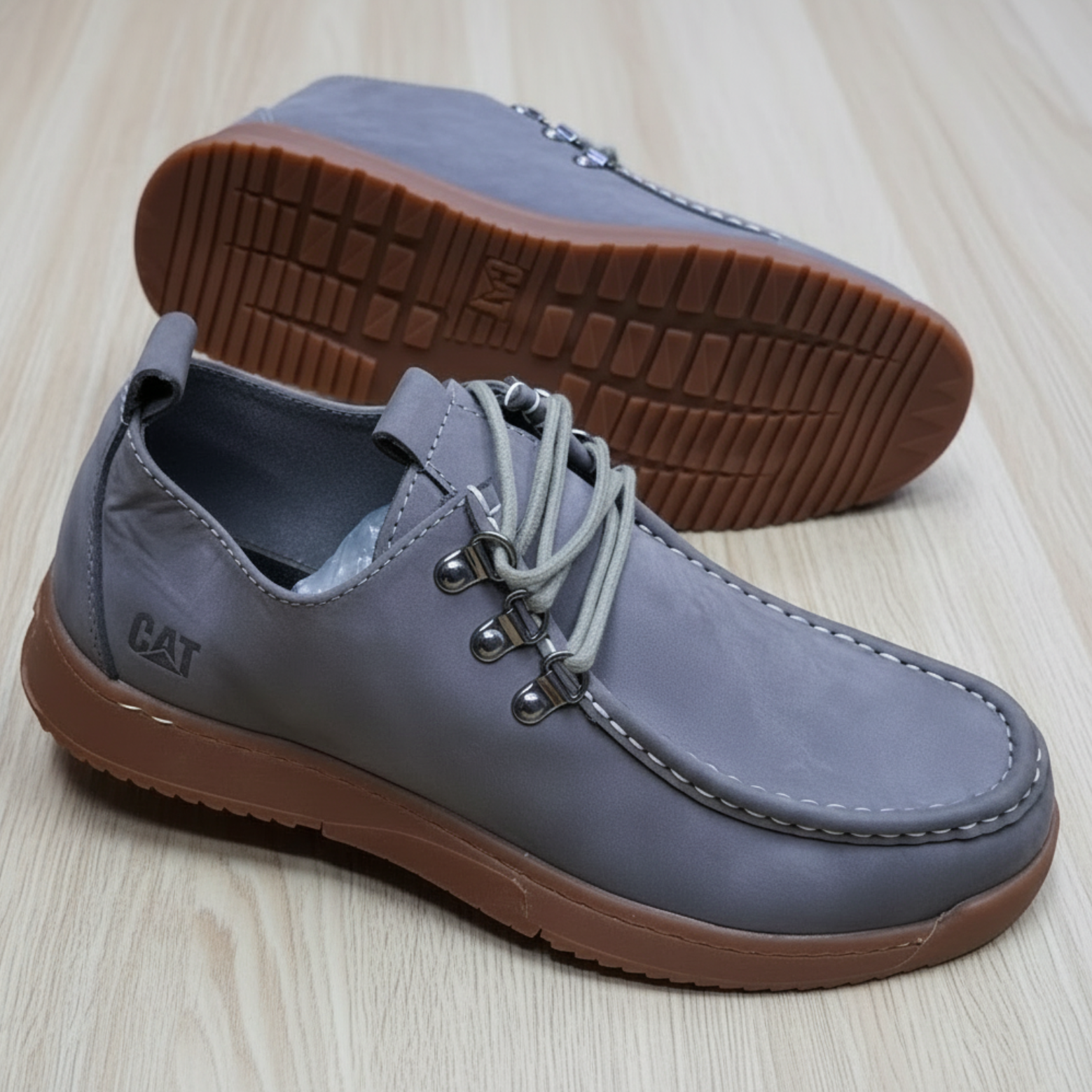Men's Premium Soft Leather Moc Toe Casual Shoes_OC