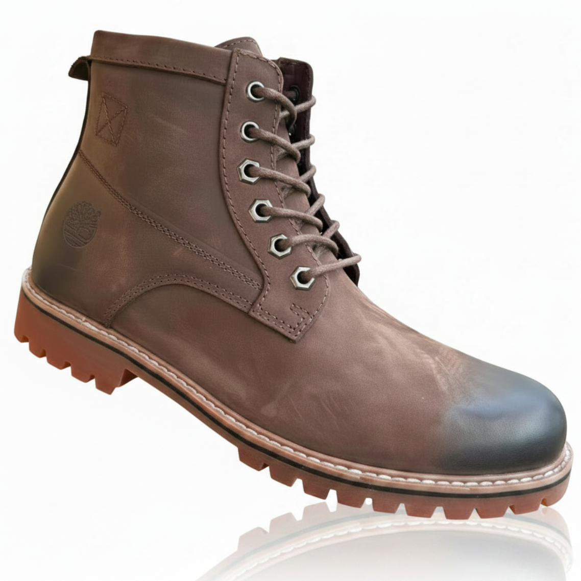 Rugged Heritage Expedition Lace-Up Utility Ankle Boots _KK