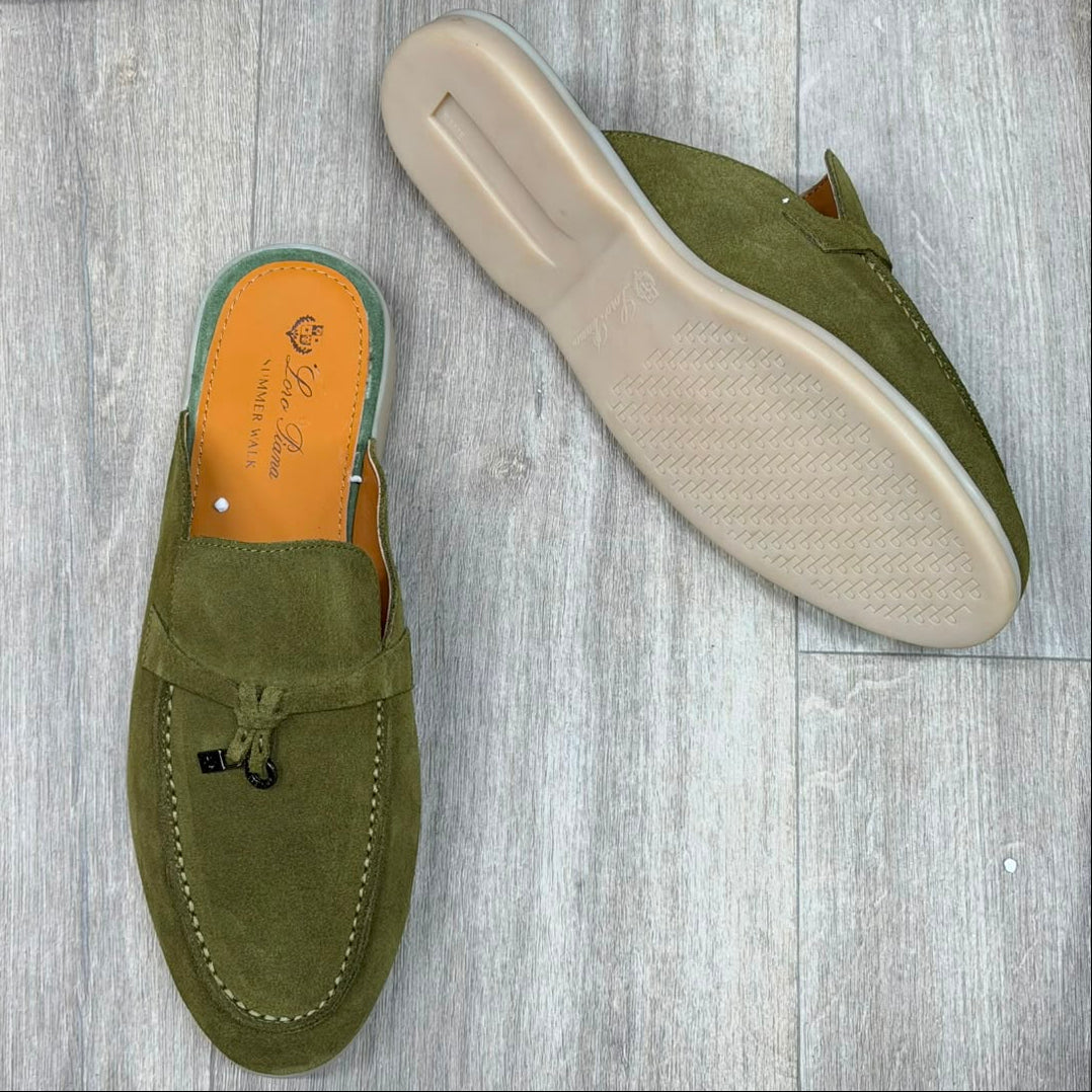 Refined Backless Comfort Mule Loafers with Soft Suede Finish_CBL