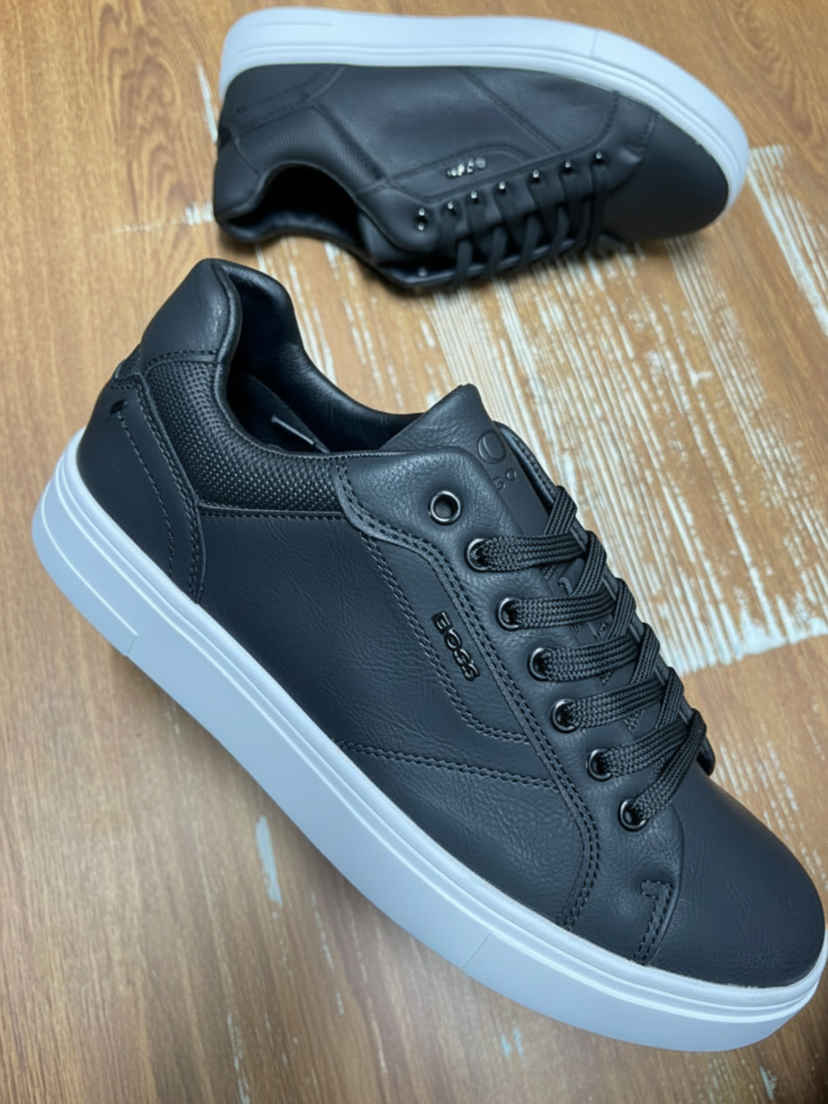 Men's Premium Casual Court Sneakers | Modern Comfort Everyday Shoes_BK
