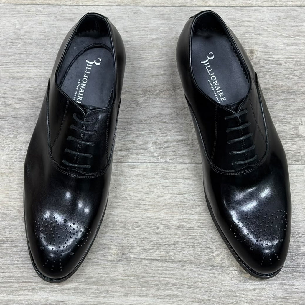 Men’s Formal Dress Shoes – Classic Lace-Up, Brogue & Penny Loafer Styles Polished Finish_CBL