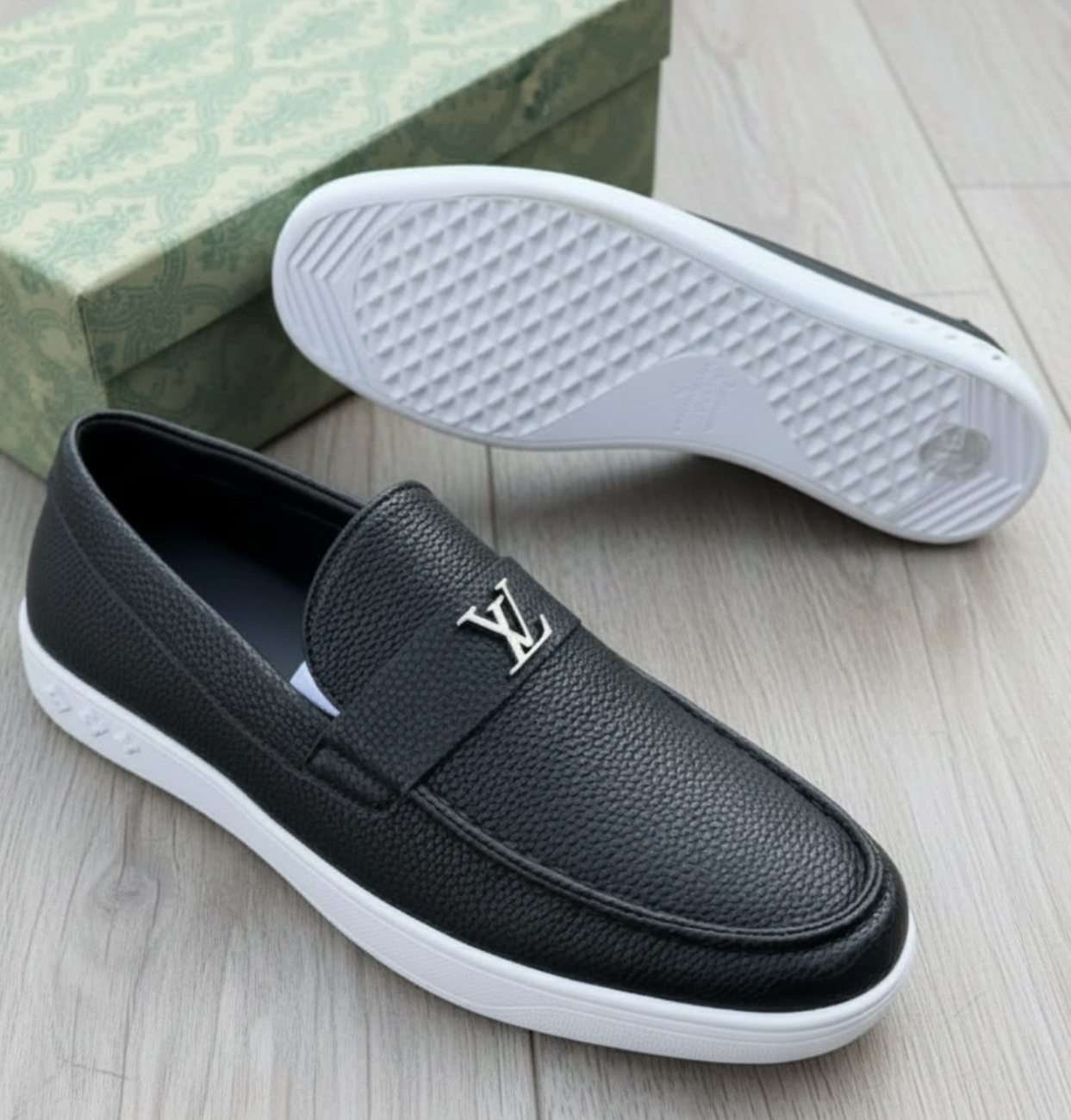 Men's Executive Premium Slip-On Loafers | Smart Casual Comfort Shoes_BK