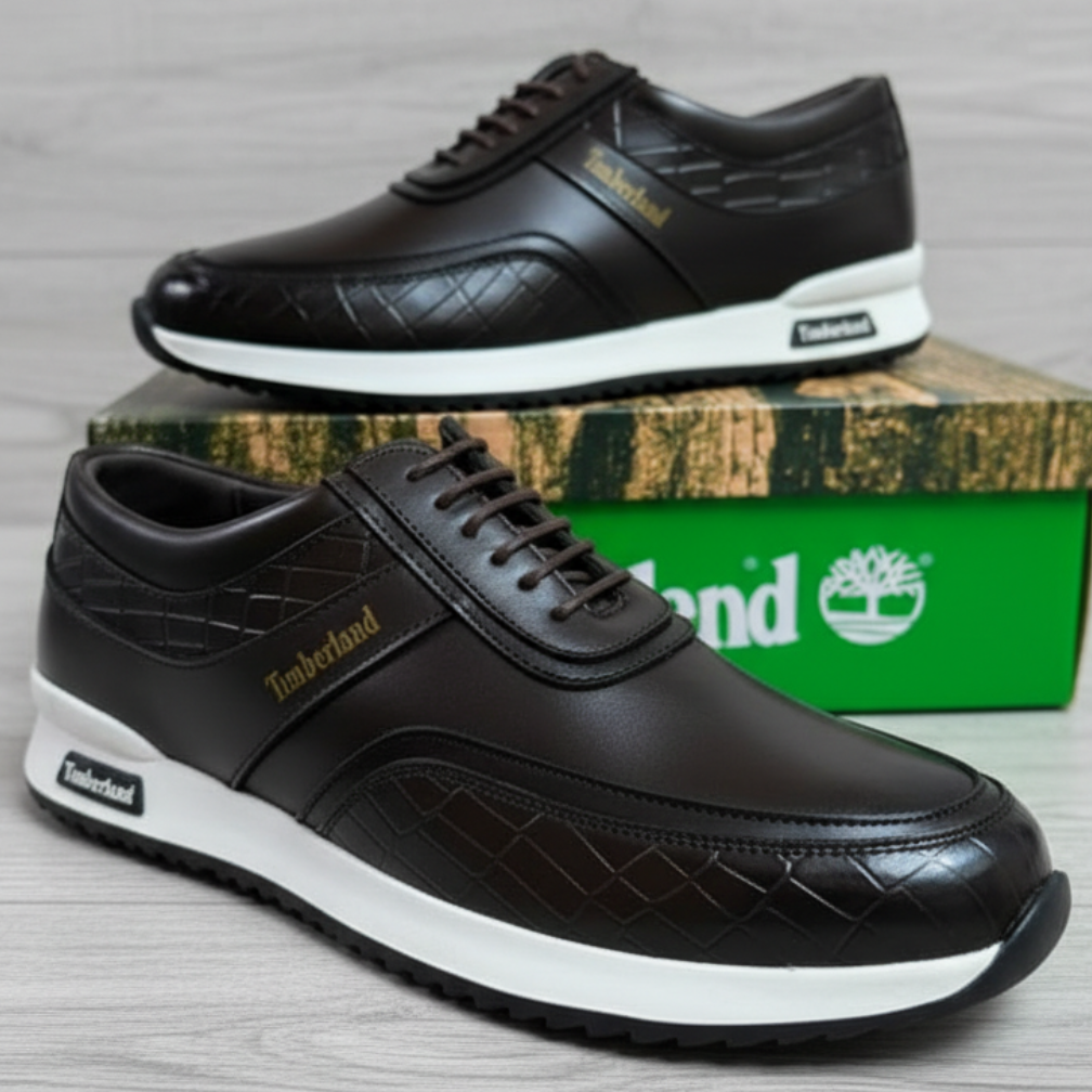 Men's Executive Premium Lace-Up Casual Shoes | Lightweight Smart Casual Footwear_BK