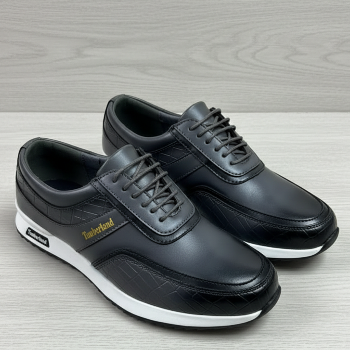 Men's Executive Premium Lace-Up Casual Shoes | Lightweight Smart Casual Footwear_BK