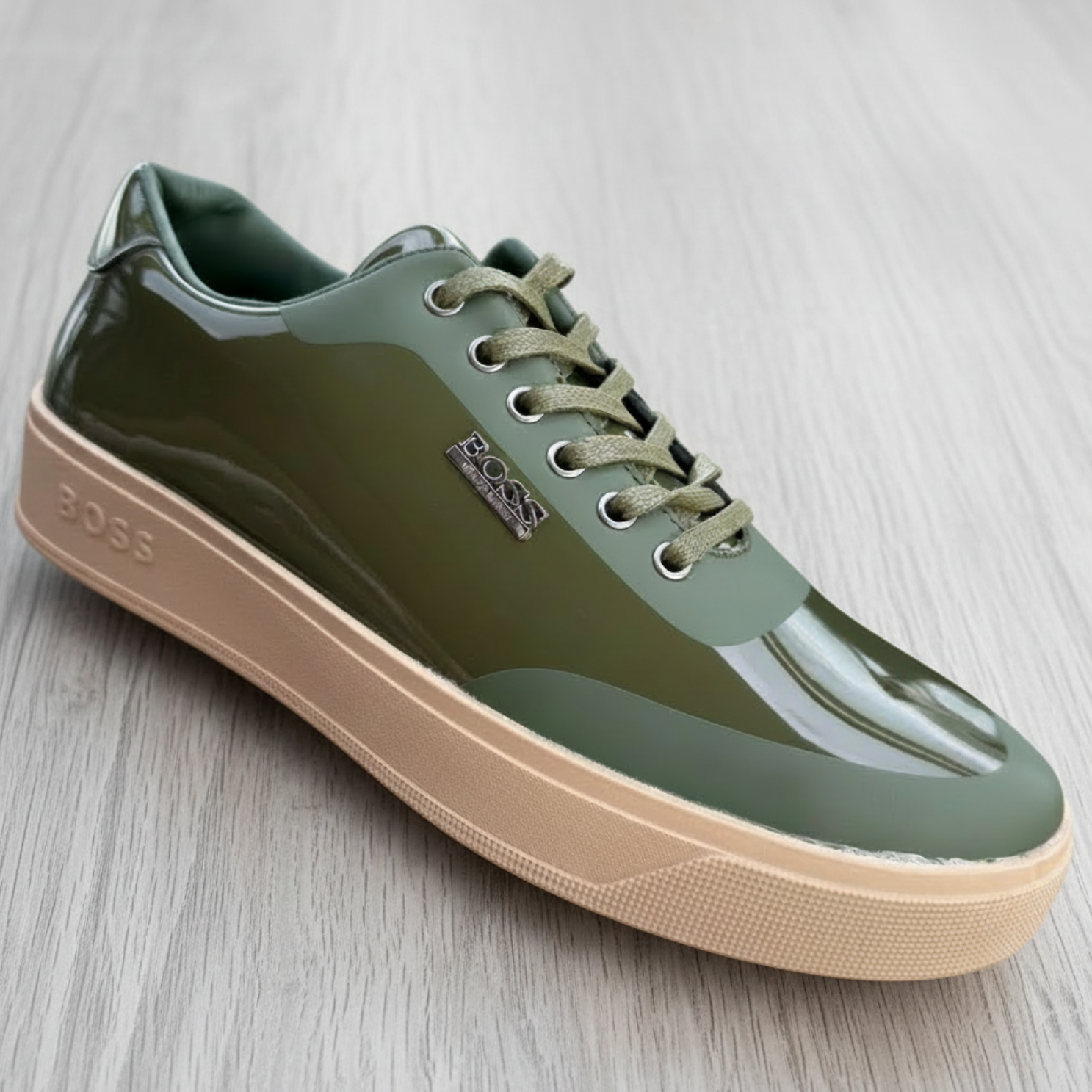 Premium Patent Platform Lifestyle Sneakers_KK