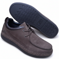 Men's Casual Chukka Boots | Textured Moc-Toe Lace-Up Shoes with Treaded Sole_OC