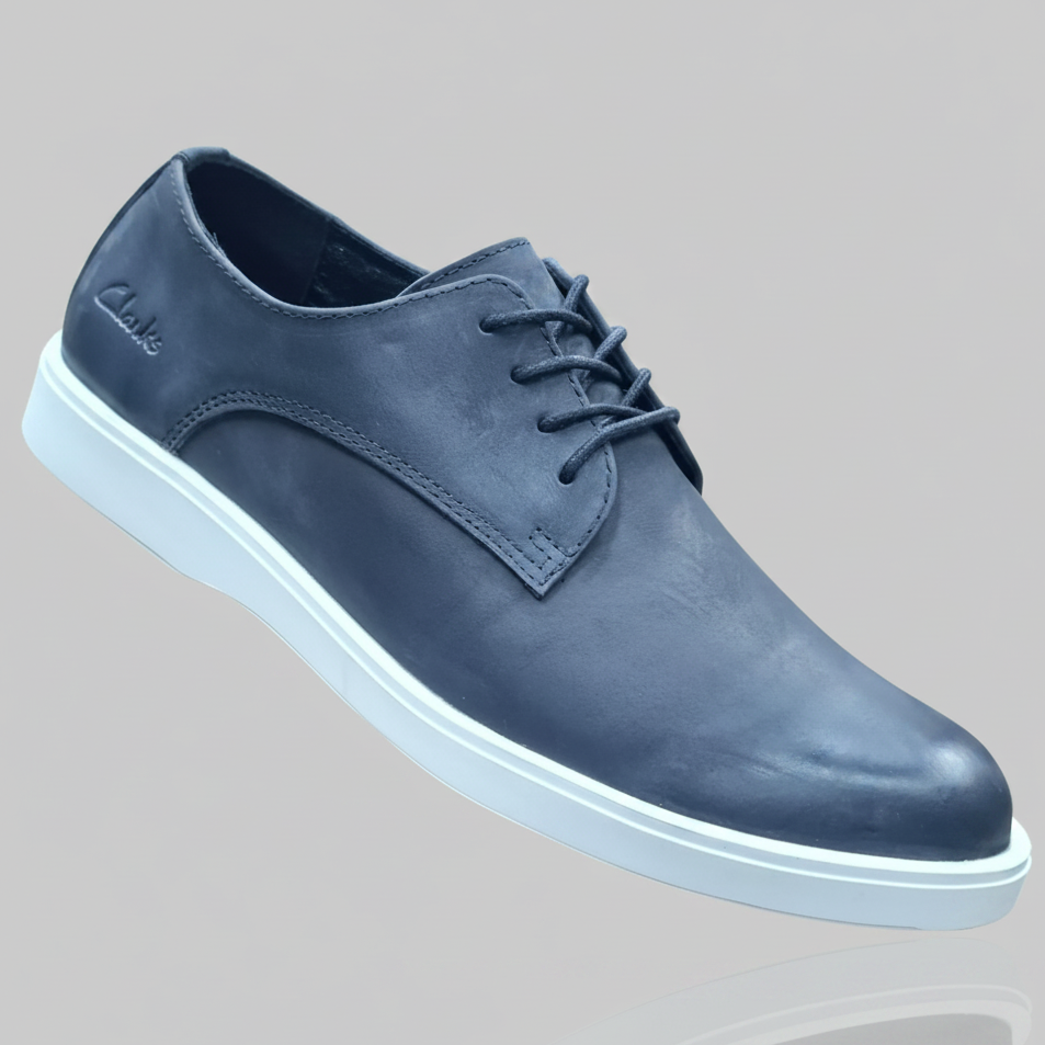Modern Casual Derby Shoes | Textured Lace-Up Smart Casual Footwear_OC