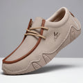 Men's Casual Moc-Toe Lace-Up Shoes | Textured Everyday Comfort Footwear_RTY