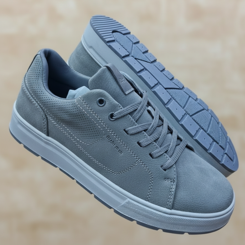 Men's Premium Casual Lace-Up Sneakers – Lightweight Everyday Comfort Shoes_BK
