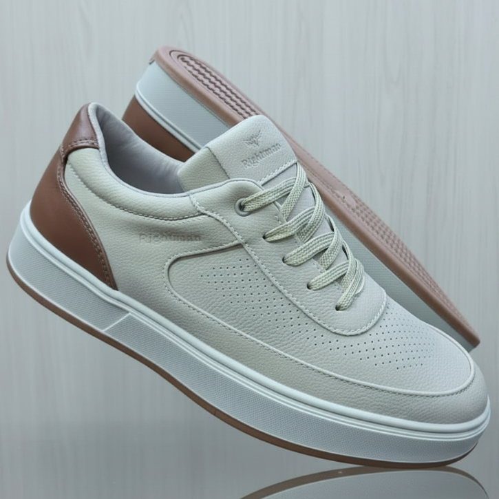 Men's Premium Casual Lace-Up Sneakers – Lightweight Everyday Comfort Shoes_BK
