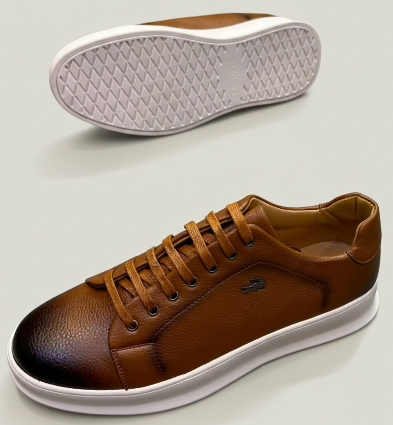 Premium Leather Lifestyle Sneakers – Lightweight Casual Walking Shoes_SNT
