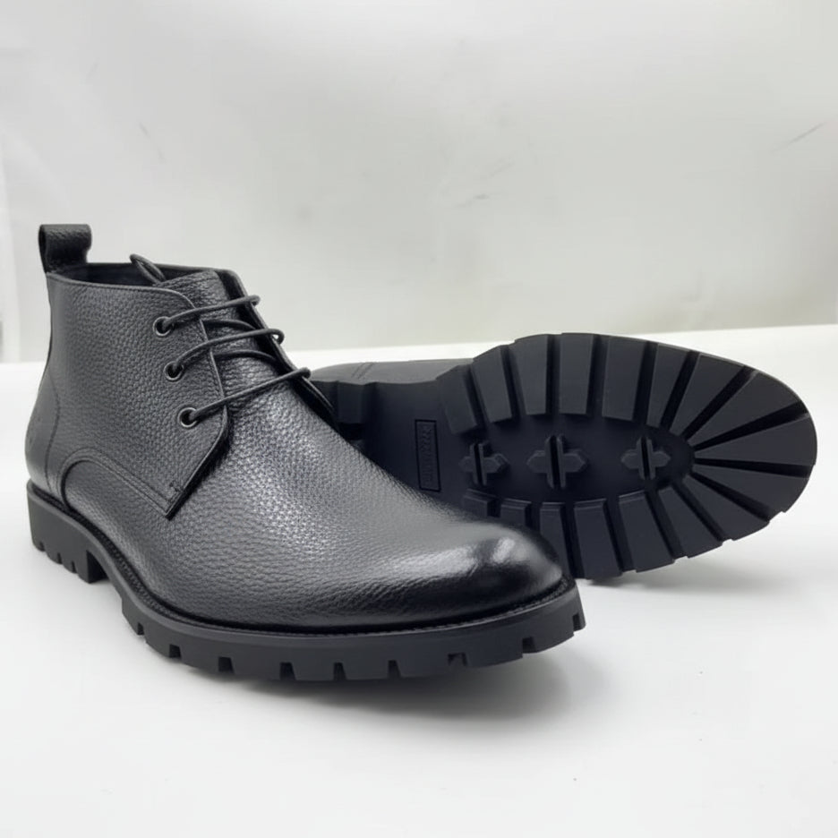 Men's Premium Leather Chelsea & Lace-Up Boots – Rugged Smart Casual Comfort Boots_GG