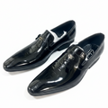Premium Patent Leather Slip-On Loafers – Luxury Black Formal Dress Shoes_Gs