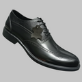 Premium Black Wingtip Brogue Derby Shoes – Executive Formal Dress Shoes_Gs