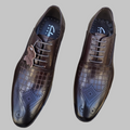 Men's Wingtip Oxford Shoes | Premium Crocodile Embossed Leather Business Dress Shoes_Gs