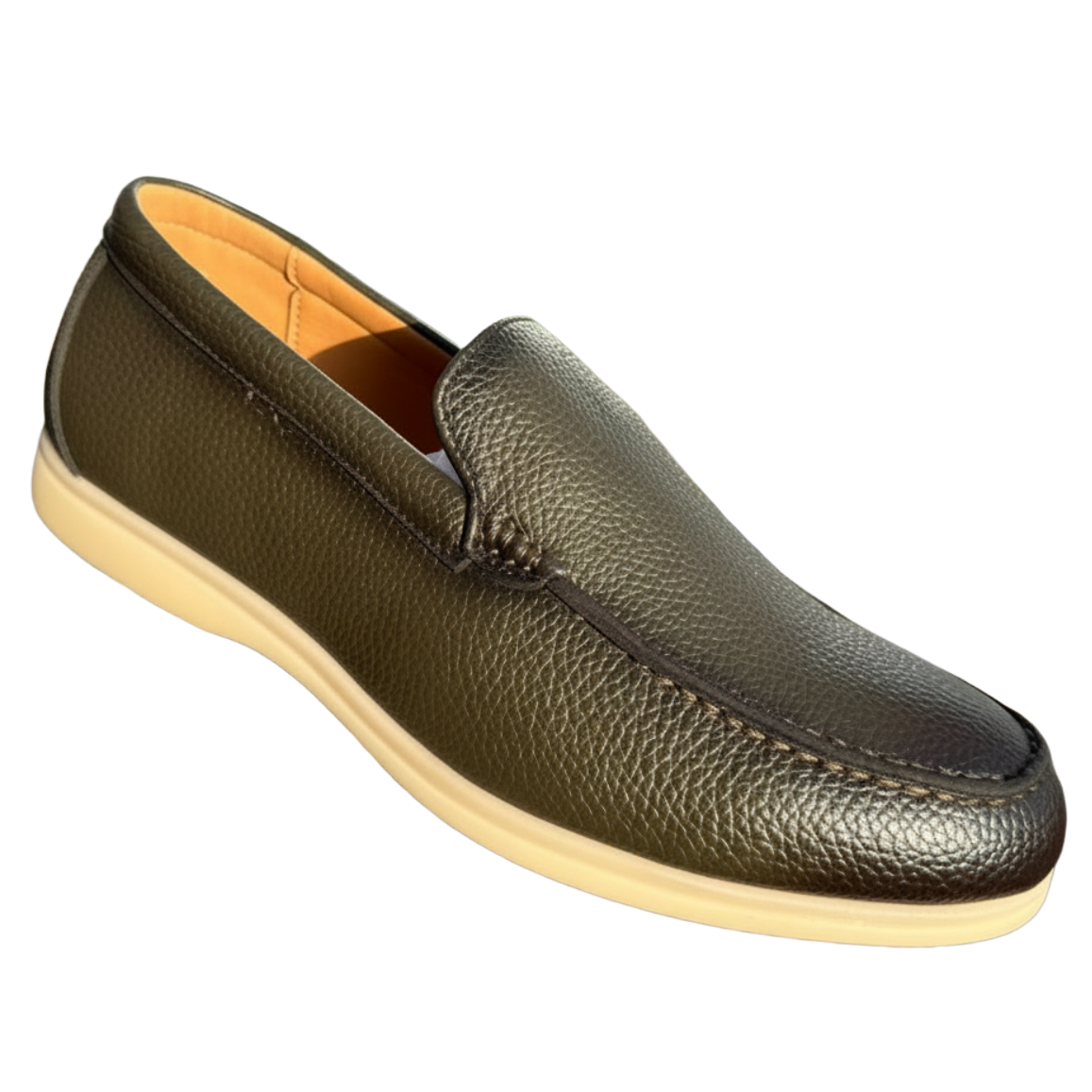 Prestige Collection | Men's Premium Moc-Toe Slip-On Loafers_KK