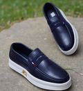 Perforated Penny Loafers | Lightweight Platform Casual Slip-On Shoes